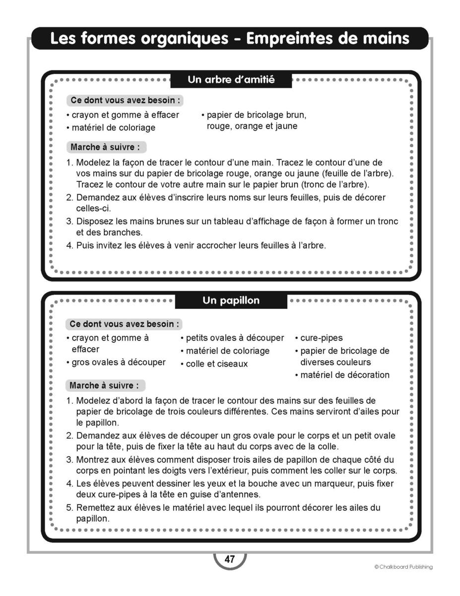 L'Art À Portée De La Main - maternelle à la 1re année