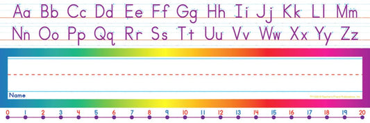 Alphabet-Number Line (Standard) Name Plates