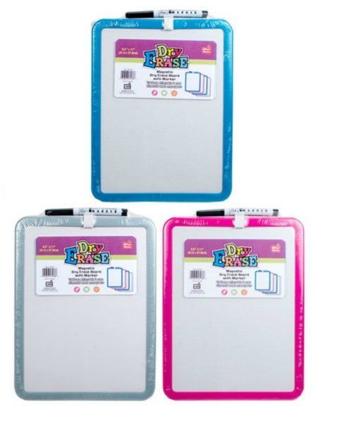 Magnetic Dry Erase White Board with Marker - Single