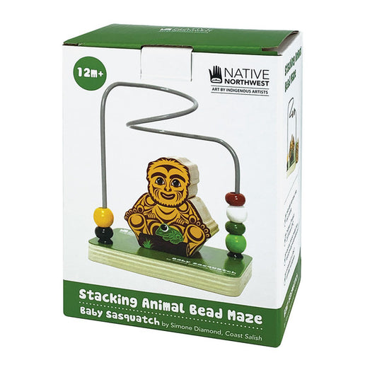 Stacking Animal Bead Mazes - Baby Sasquatch