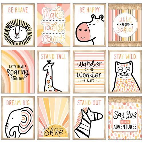 Mini Posters: Simply Safari Poster Set – Sonsuh Educational Supplies Inc.