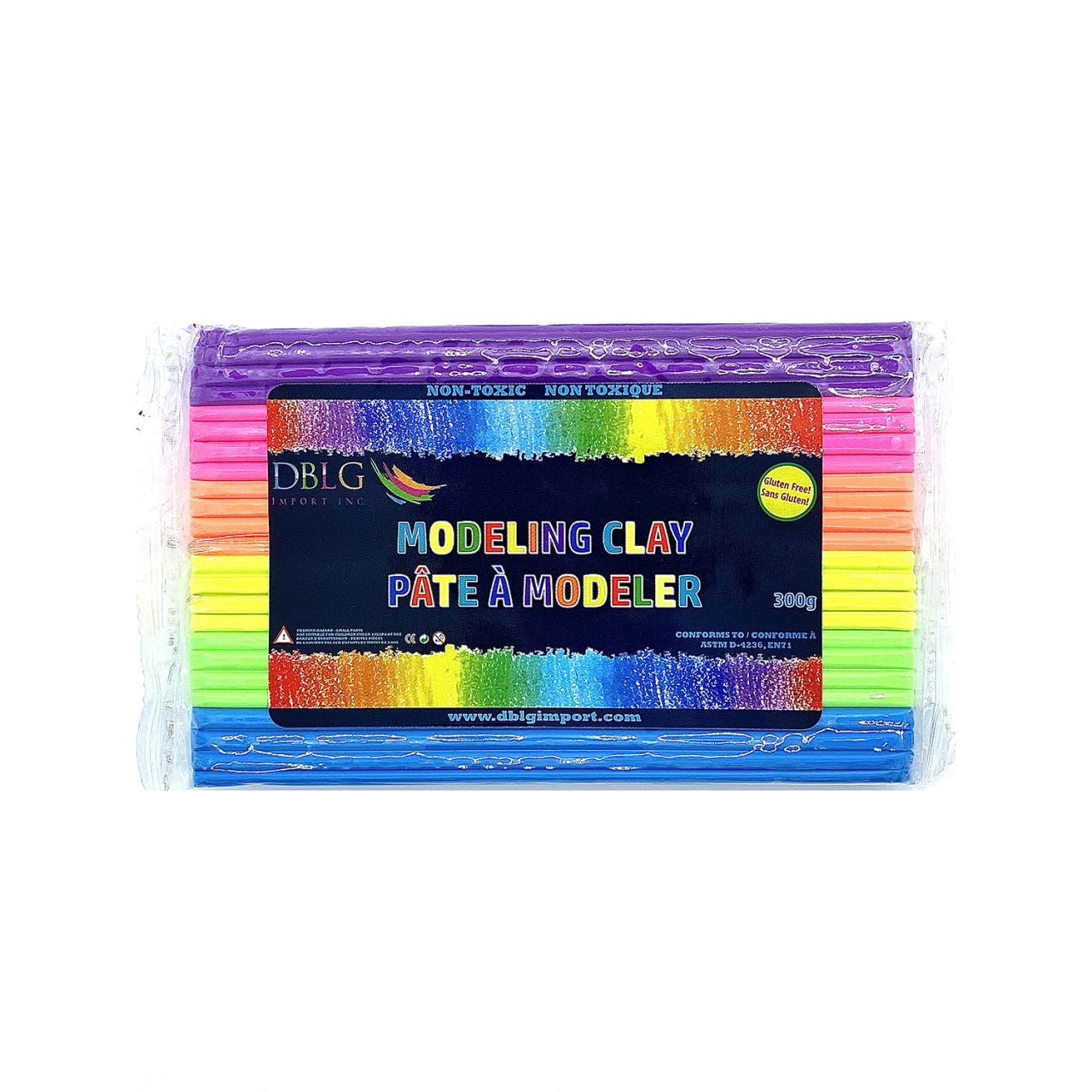 Modeling Clay – 6 Assorted Neon Colours (300gms Total)