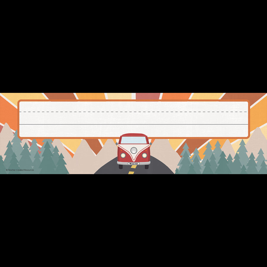 Moving Mountains Road Trip Flat Name Plates