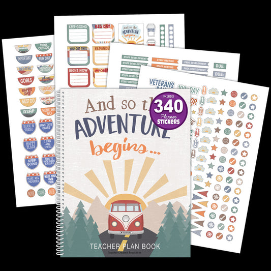 Moving Mountains Road Trip Teacher Planner Book