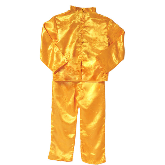 Gold Satin Festival Set - East Asia - Boy