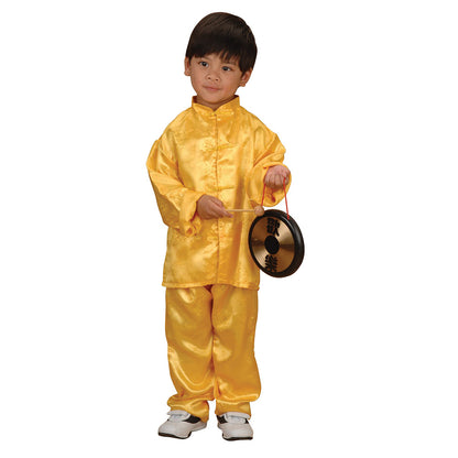 Gold Satin Festival Set - East Asia - Boy