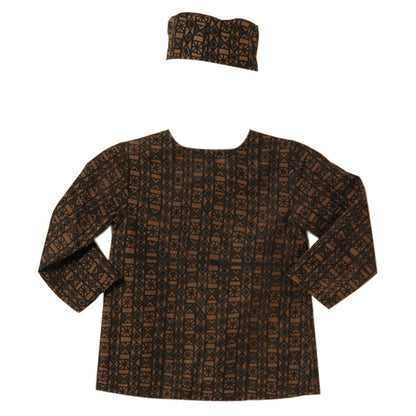 Patterned Festival Tunic and Cap - African Heritage - Boy