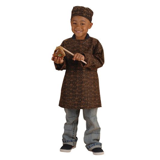 Patterned Festival Tunic and Cap - African Heritage - Boy