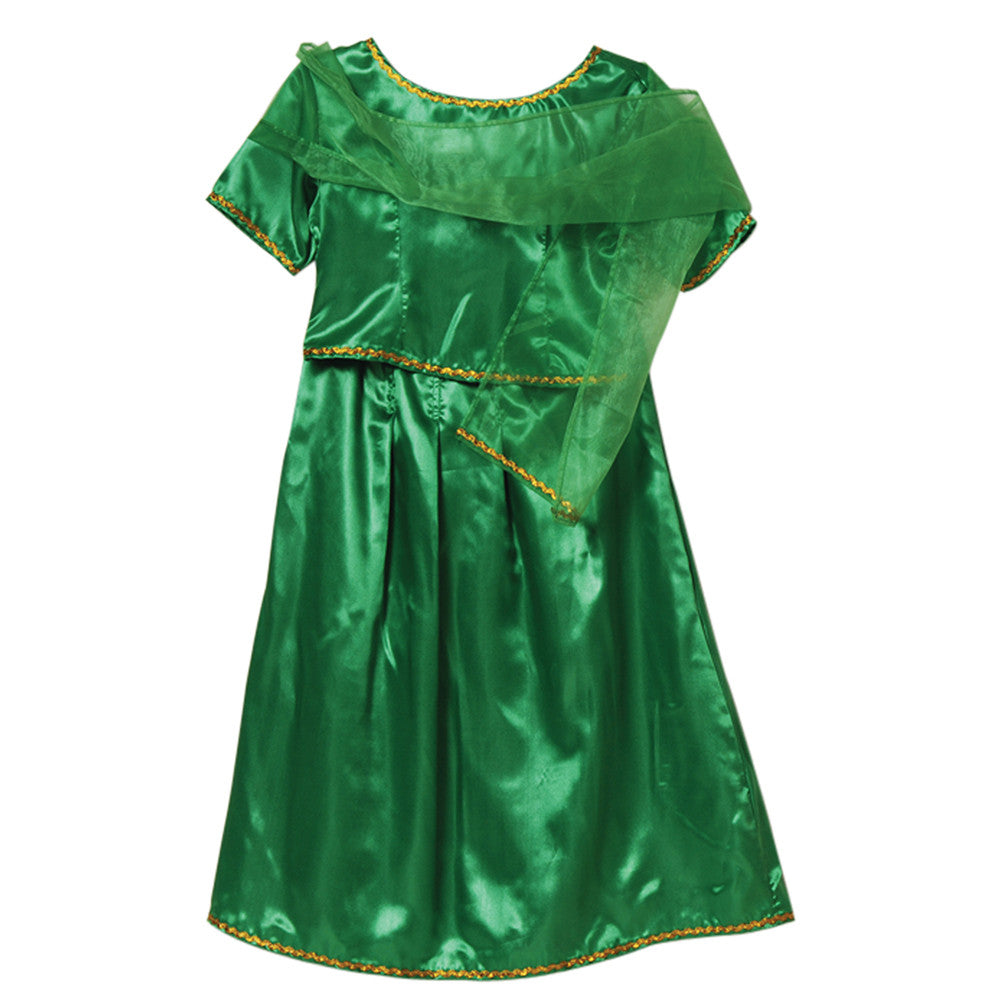 Green Festival Dress - South Asia - Girl