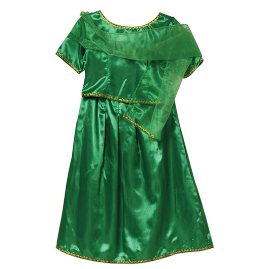 Green Festival Dress - South Asia - Girl