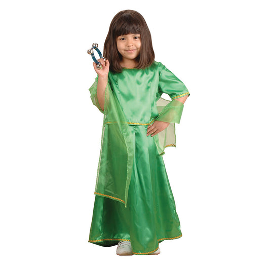Green Festival Dress - South Asia - Girl