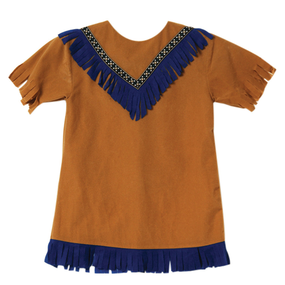 Brown Fringe Tunic - Indigenous Americas Tradition - Boy