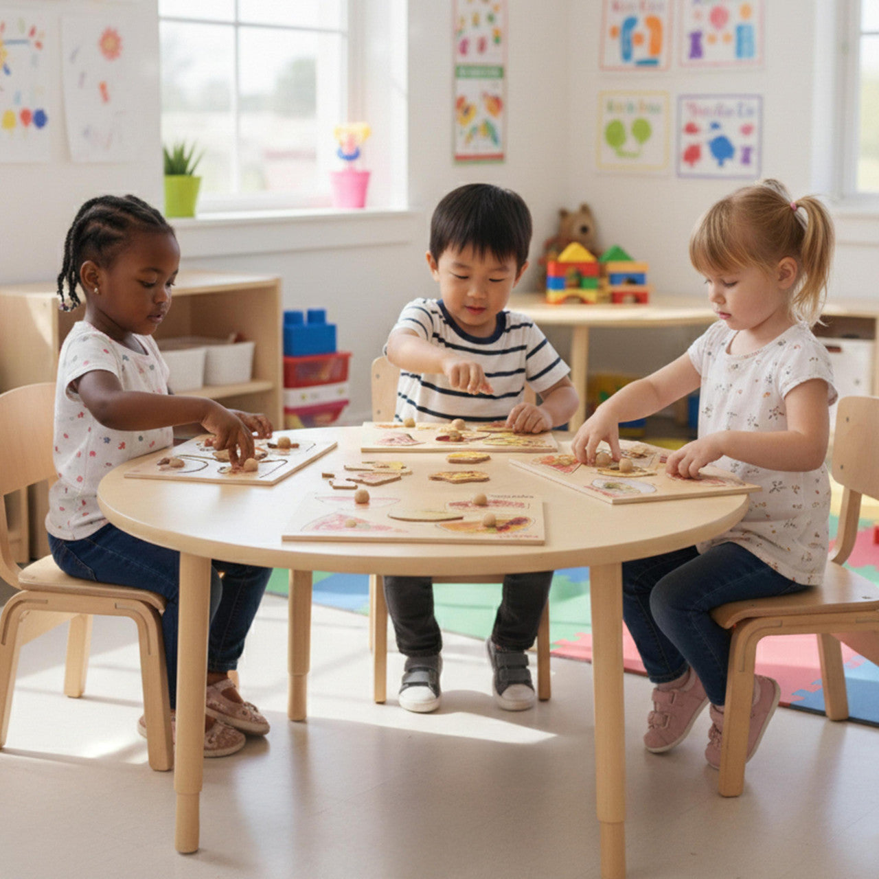 Set of 5 Multicultural Food Puzzles