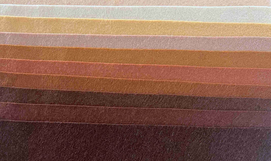 Multicultural Felt Sheets 9" x 12" (12 pack)