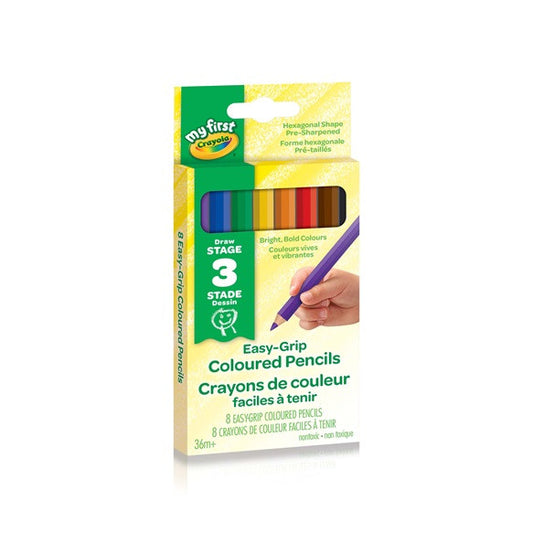 My First Crayola Easy-Grip 8 Coloured Pencils