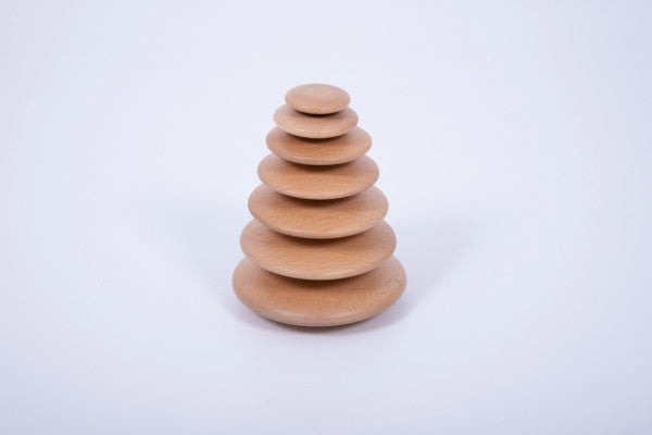 Natural Wooden Buttons 7Pc