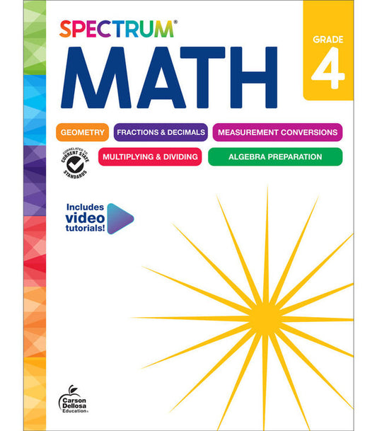New Spectrum Math Workbook Grade 4