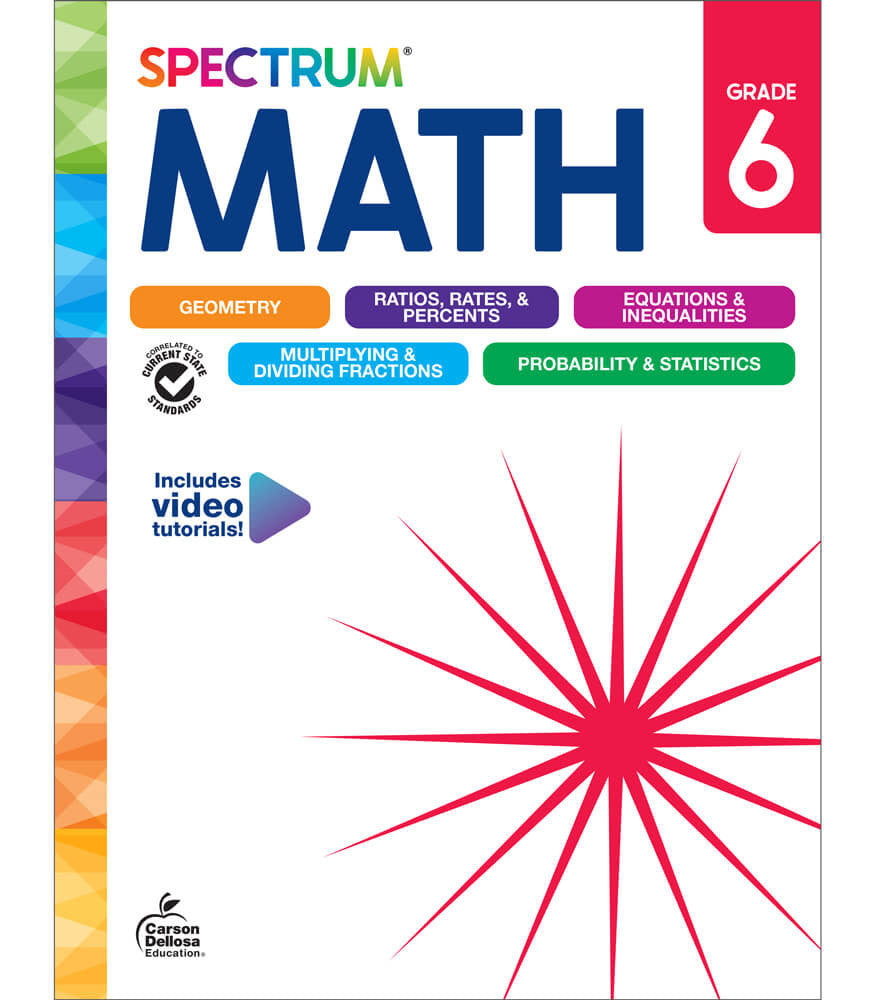 New Spectrum Math Workbook Grade 6