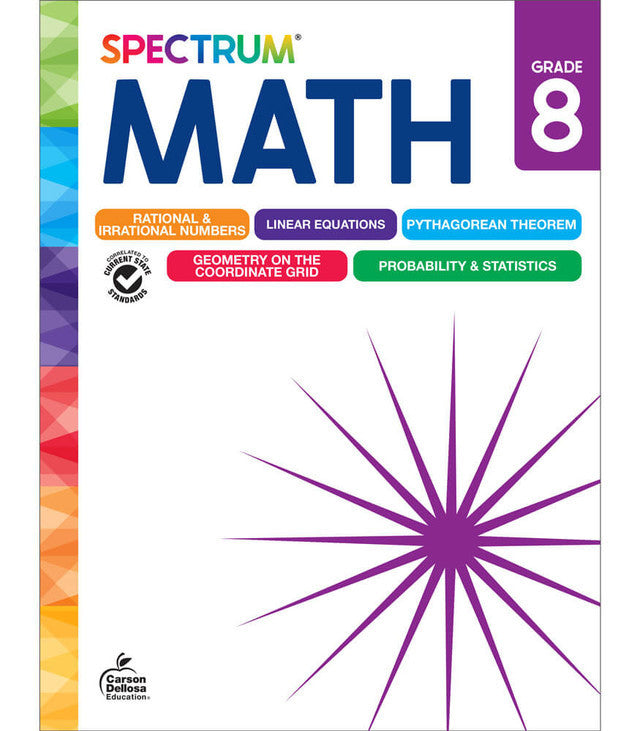 New Spectrum Math Workbook Grade 8