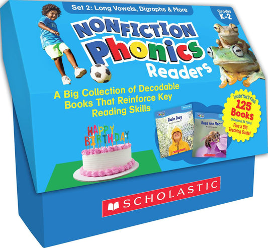 Nonfiction Phonics Readers Set 2: Long Vowels, Digraphs & More
