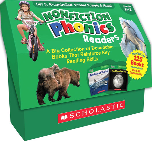 Nonfiction Phonics Readers Set 3: R-Control, Variant Vowels & More