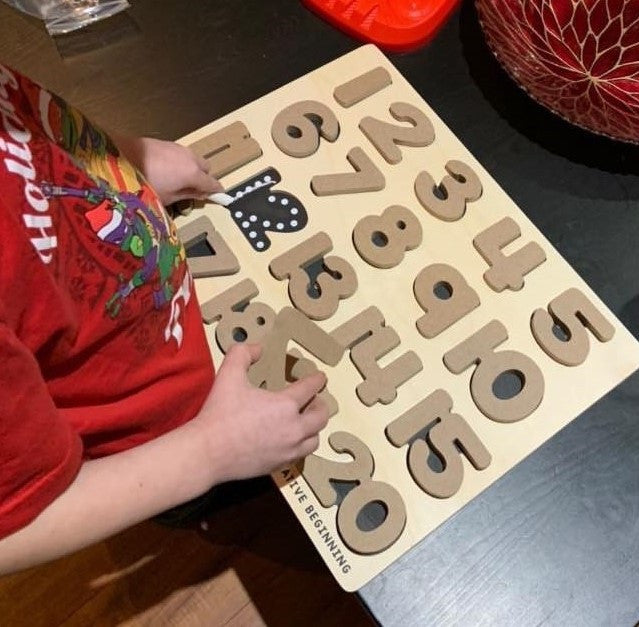 Number Puzzle - Chalkboard