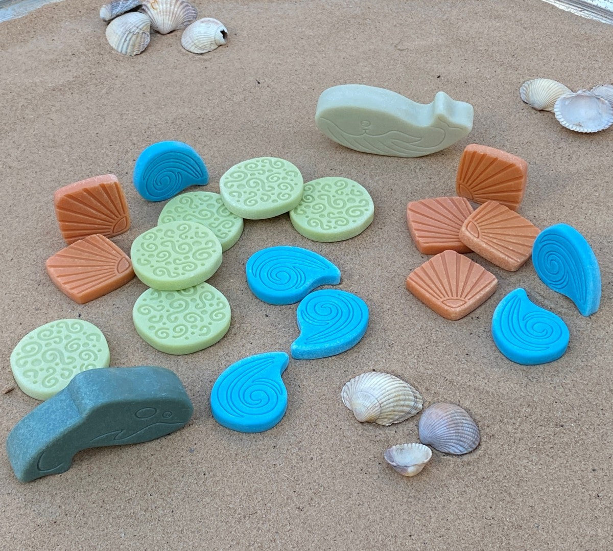 Ocean Play Scenery Stones - 18 Pieces