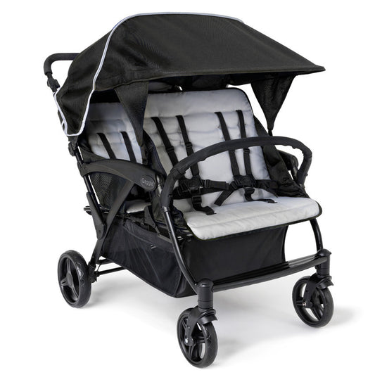 Odyssey Quad 4-Passenger Stroller (Black/Gray)