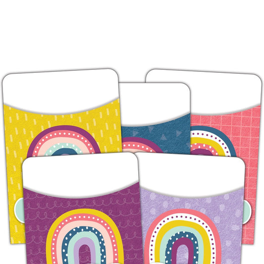 Oh Happy Day Library Pockets - Mul-Pk