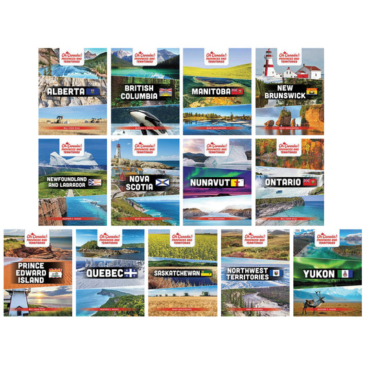 Ô Canada! Série Provinces et Territoires - Ensemble de 13 livres