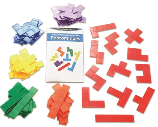 Opaque Rainbow Pentominoes Set
