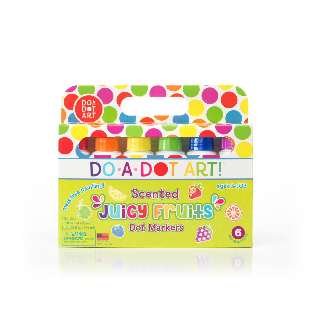 Juicy Fruits Scented Dot Markers - Pack Of 6