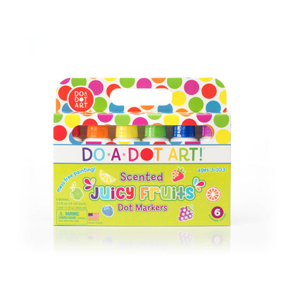 Juicy Fruits Scented Dot Markers - Pack Of 6
