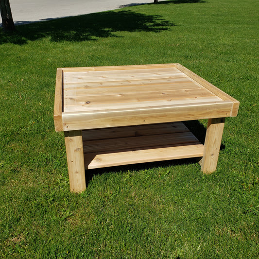 Outdoor Wooden Square Table