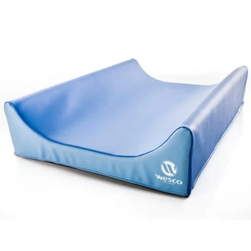 Maximum Safety Curved Changing Mat - Blue/Deep Blue