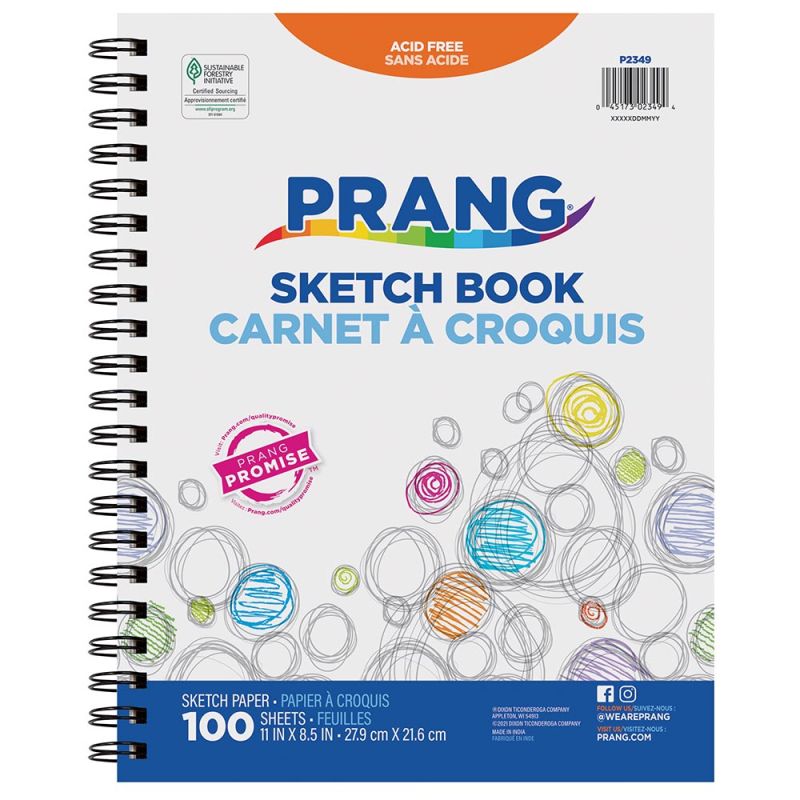 Beginner Sketchbook - 8.5" x 11" - 100 Sheets
