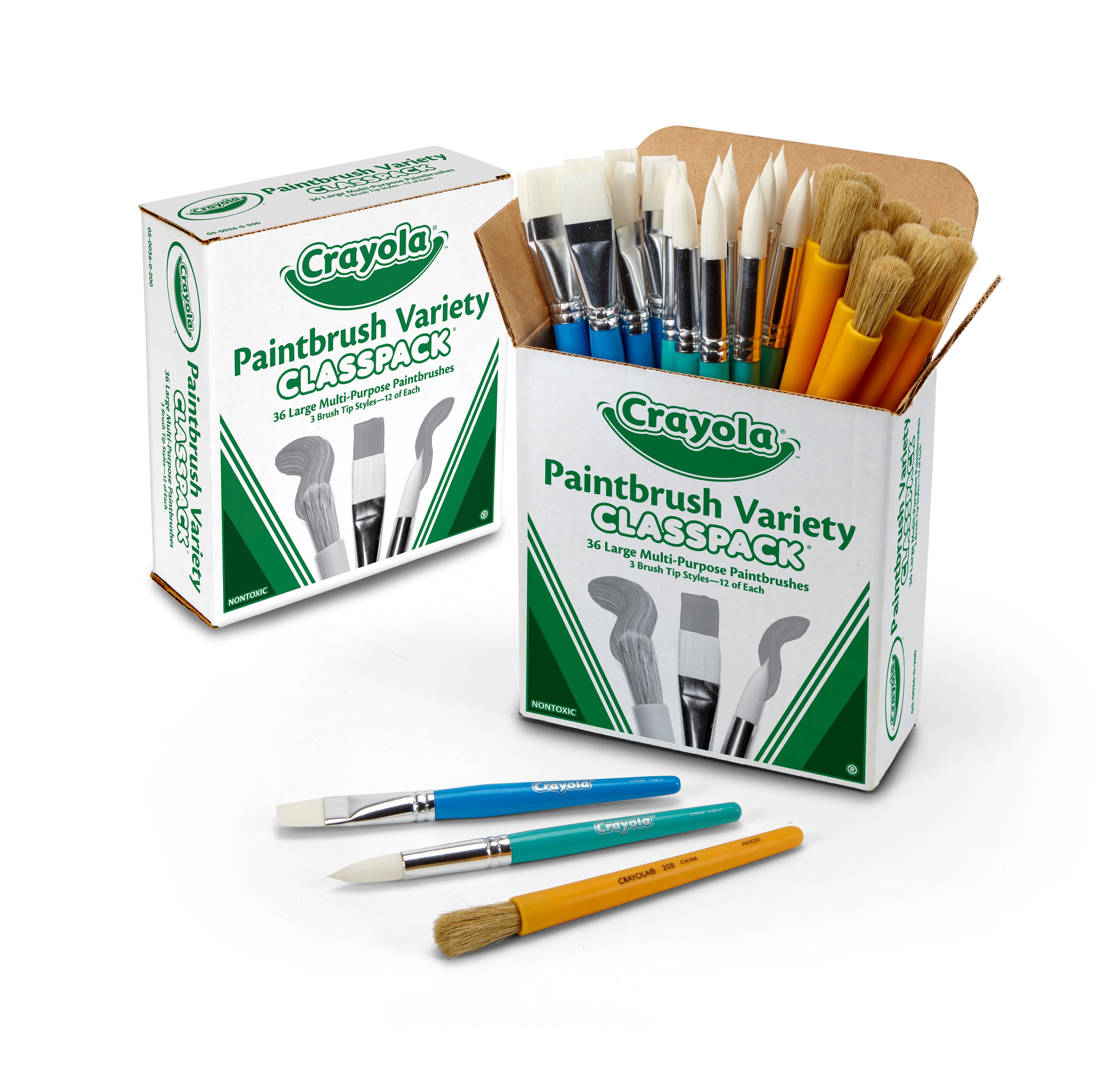 Paintbrush Assorted Classpack (Set of 36) – Sonsuh Educational Supplies ...