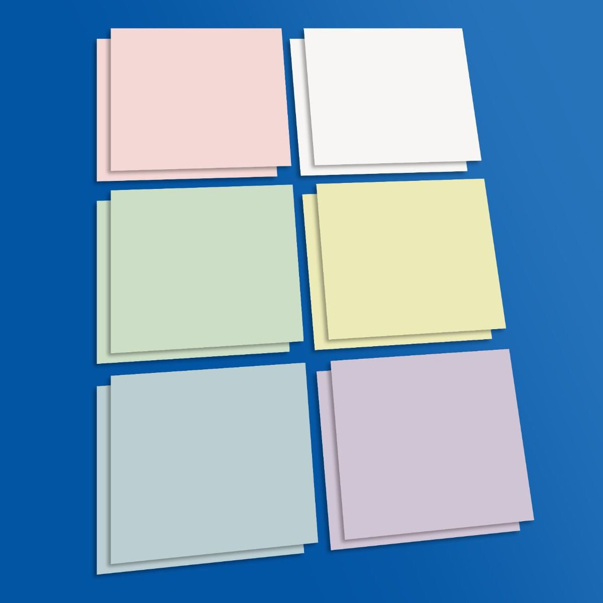 Pastel Assorted Dry-Erase Sticky Notes- 3" x 3" (Pack of 12) with Dry Erase Marker
