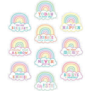 Pastel Pop Positive Sayings Accents - 30 Pieces