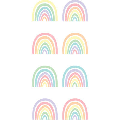 Pastel Pop Rainbows Mini Stickers (378 Pcs)