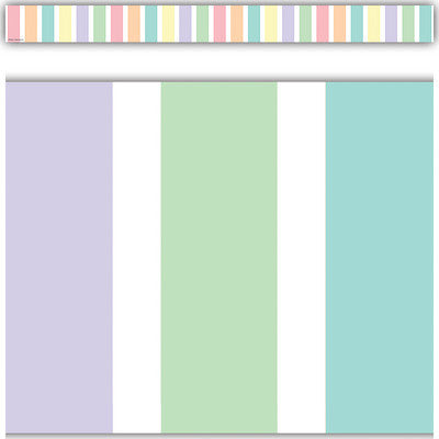 Pastel Pop Stripes Straight Border Trim