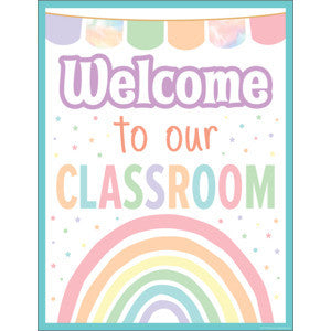 Pastel Pop Welcome To Our Classroom Chart