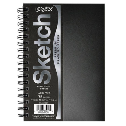 Sketchbook - Heavyweight Paper - 6" x 9" - 75 Sheets