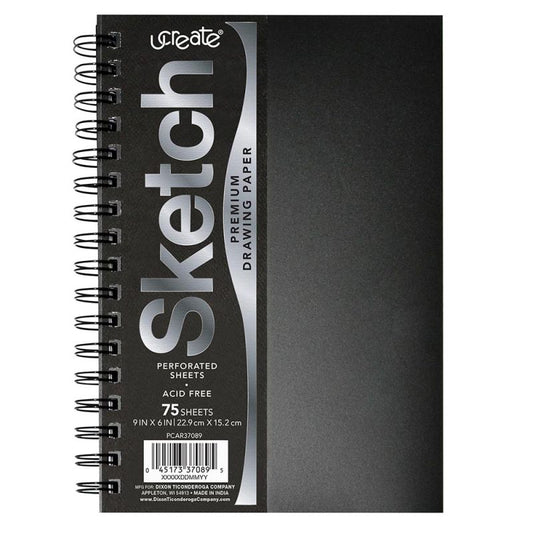 Sketchbook - Heavyweight Paper - 6" x 9" - 75 Sheets