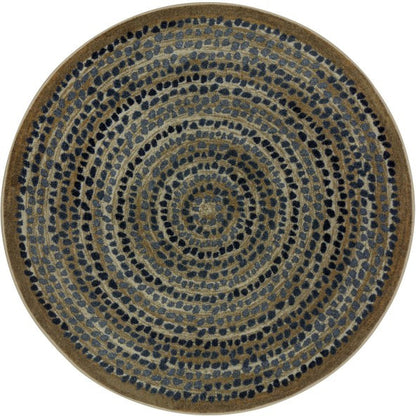 Tapis ronds galets apaisants