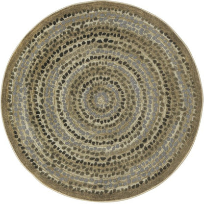 Tapis ronds galets apaisants