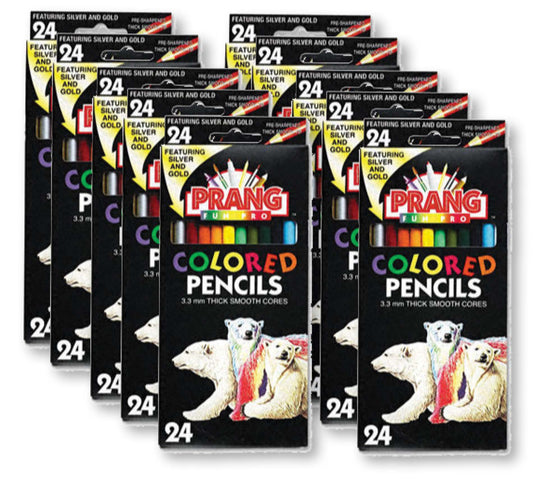 Pencil Crayons 24 Pack - Set of 10