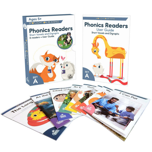 Phonics Readers - Set A (Short Vowels and Digraphs Readers Set)