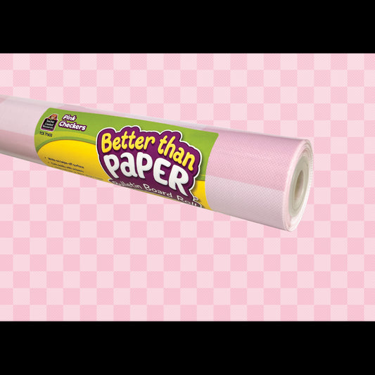 Pink Checkers Better Than Paper Bulletin Board Roll