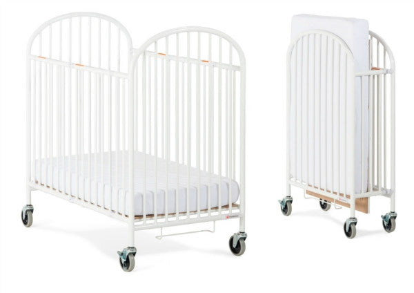 Pinnacle Folding Crib with caster Foam Mattress